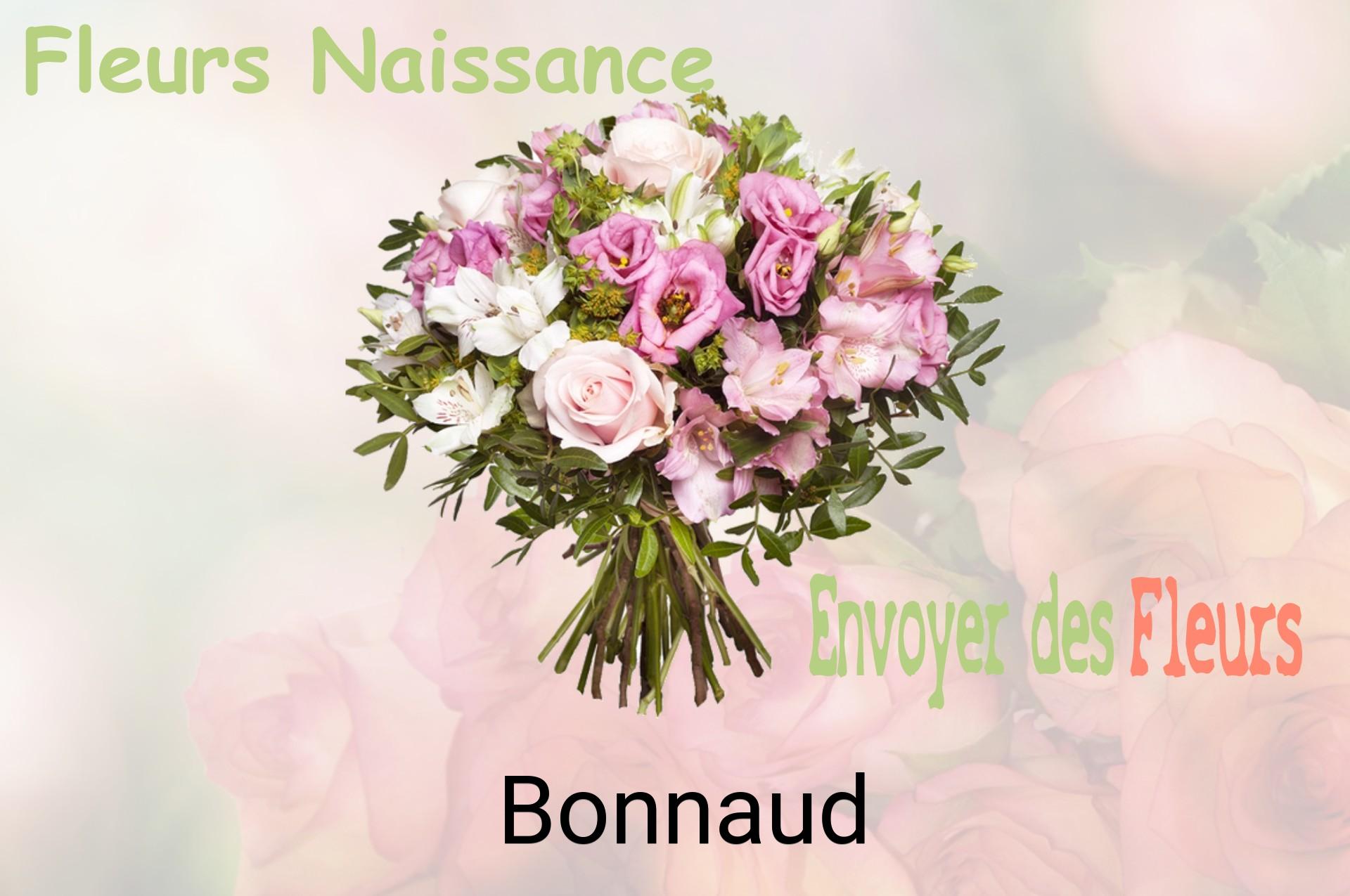Bouquet de fleurs de naissance livré à Bonnaud